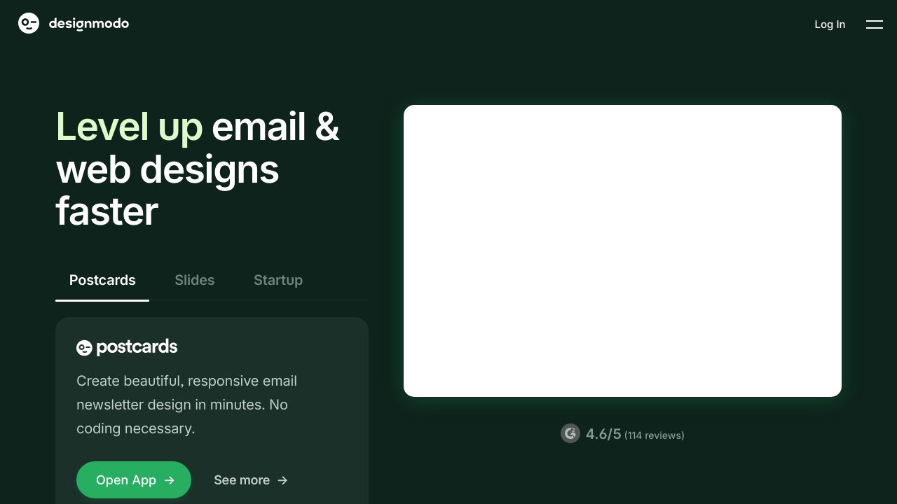 Screenshot of Designmodo homepage